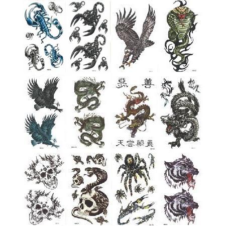 タトゥーシール ａ N 選べる５枚セット ボディー用 タトゥシール 龍 蛇 ドクロ 蜘蛛 Tatoo 1 N Style 通販 Yahoo ショッピング