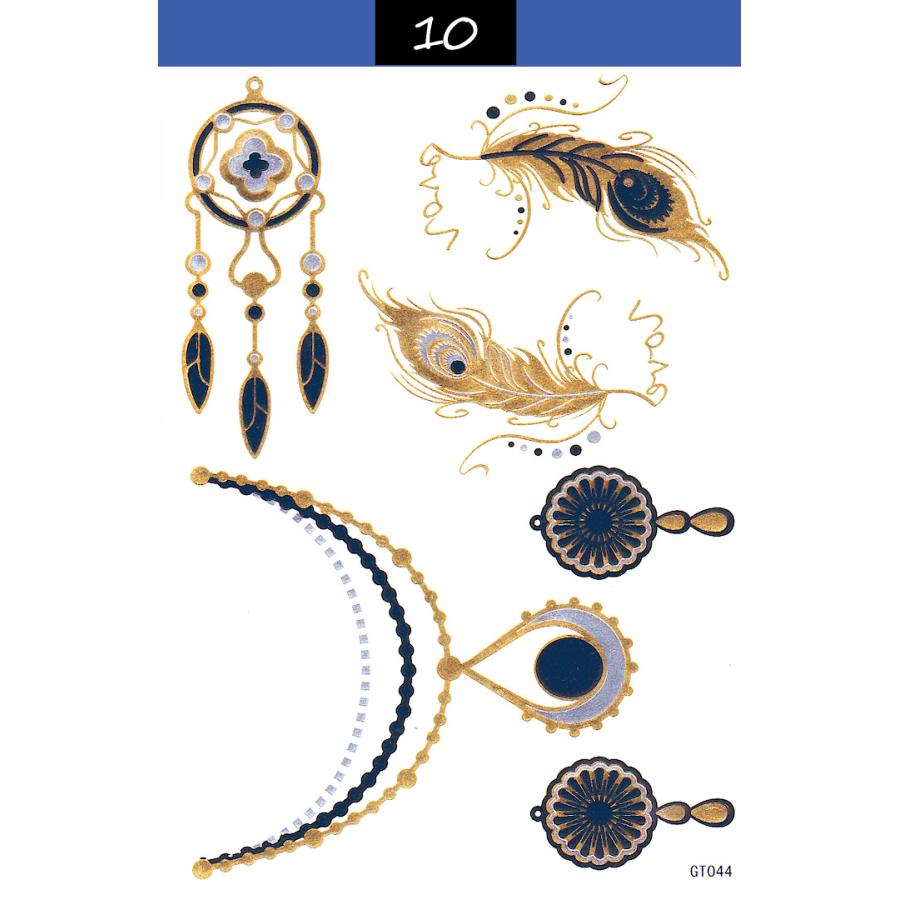 フラッシュタトゥーシール ジュエリータトゥー シャイニングタトゥー