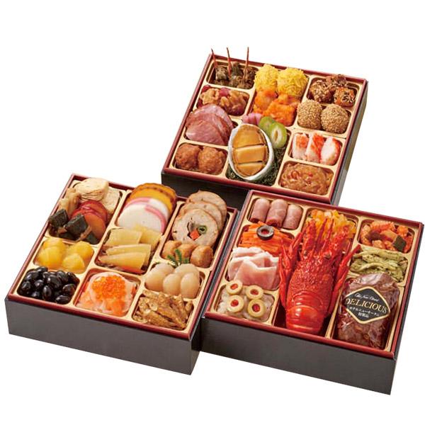 おせち 2024 予約 おせち料理 ホテルニューオータニ 三段重 和洋中 3〜4人前 42品目 冷凍便 12/29〜30お届け 冷凍 ホテルニューオータニ 4人前 おせち料理 42品目 冷凍