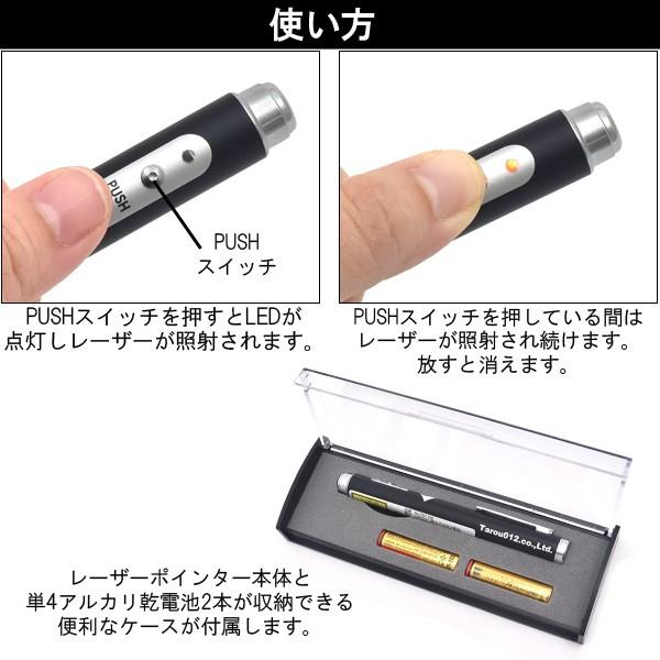 レーザーポインター ペン型 赤 名入れ 刻印無料 単四電池 プレゼン用