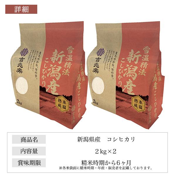 コシヒカリ お米 新潟産コシヒカリ 4kg 令和7年産 白米 こしひかり