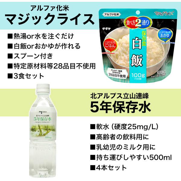 日本ハム 防災食セット 発熱材付き 水2L おかず アルファ米 陸上自衛隊