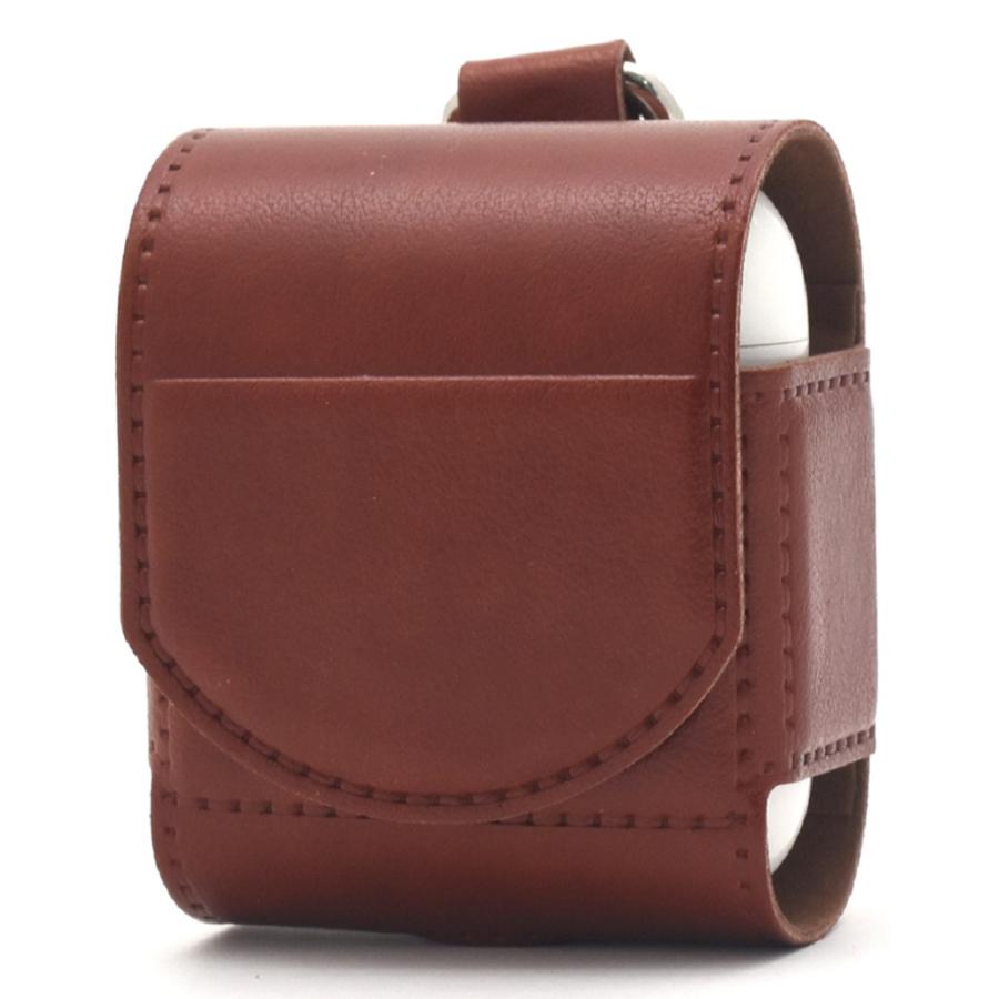 AirPods ケース 合皮レザー キーリング付 エアーポッズ 収納