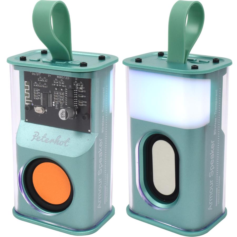 ポータブルスピーカー LEDライト付き ポータブルスピーカー LEDライト付き - メルカリ
