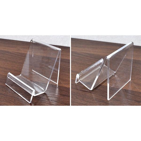 アクリルスタンド 財布立て1段 クリアー H7.7×W7cm 小物用スタンド
