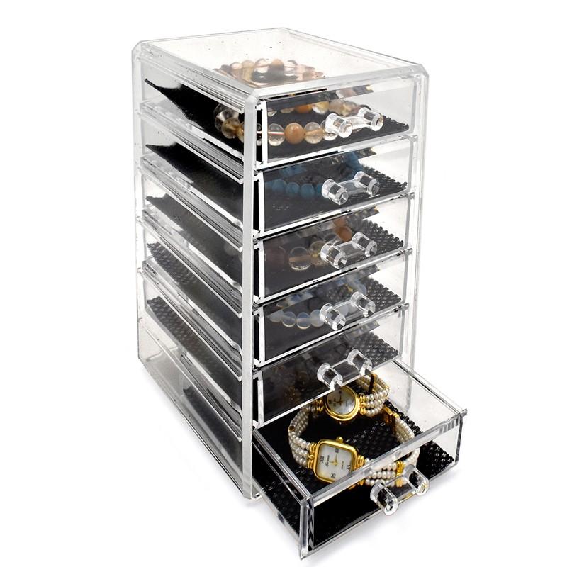 アクリルアクセサリーケース（引き出し式）スリム6段 収納 ディスプレイボックス ywx233NStyle 通販 Yahoo!ショッピング