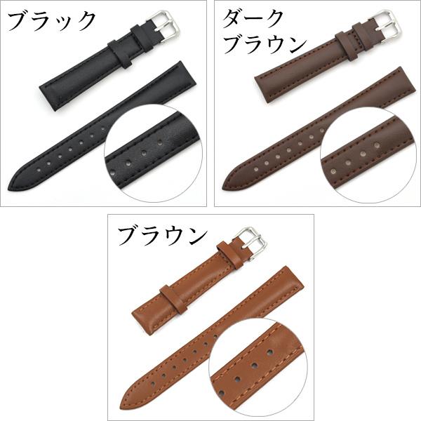 腕時計バンド ベルト 交換用 牛革 16mm カーフレザー 本革