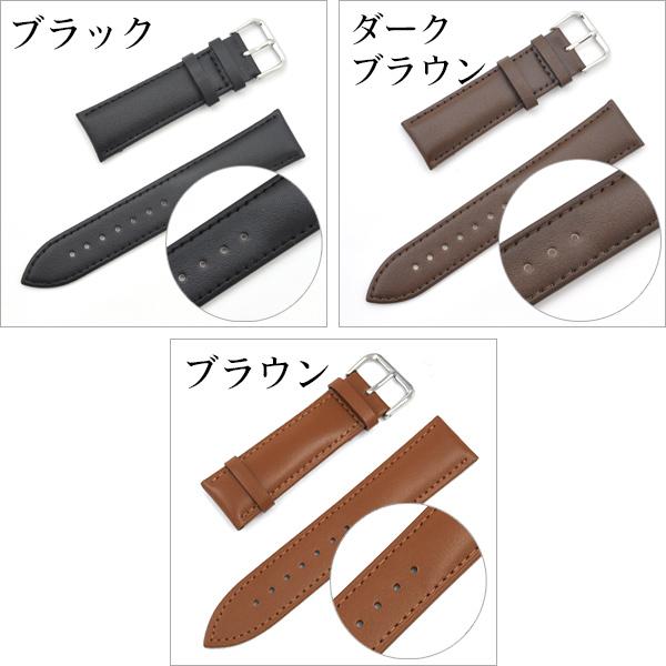 腕時計バンド ベルト 交換用 牛革 22mm カーフレザー 本革 腕時計用