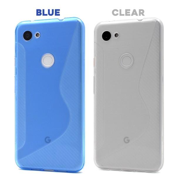 Google Pixel スマホケース 3a XL用ウェーブデザインラバーケース
