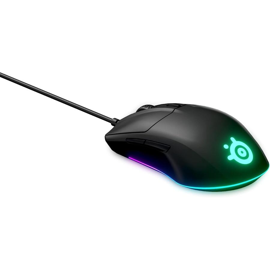 SteelSeries USB ゲーミングマウス 有線 軽量 低遅延 メカニカルスイッチ 3ゾーンRGBイルミネーション Rival 3 62513｜n-t-shop｜06