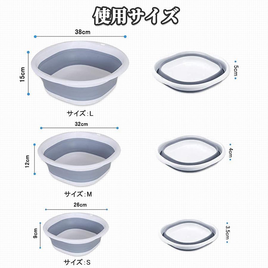 RULAYMAN 折りたたみ 洗面器 たらい ソフト湯おけ シリコン 雑貨 北欧デザイン コンパクト収納 省スペース 洗濯 掃除 足浴 風呂アウトド｜n-t-shop｜05