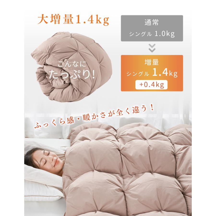 美品！ダウン九〇％ かけカバーと羽毛掛け布団 シンプル！ふかふかあったかい！ 美品！ダウン九〇％ かけカバーと羽毛掛け布団 シンプル