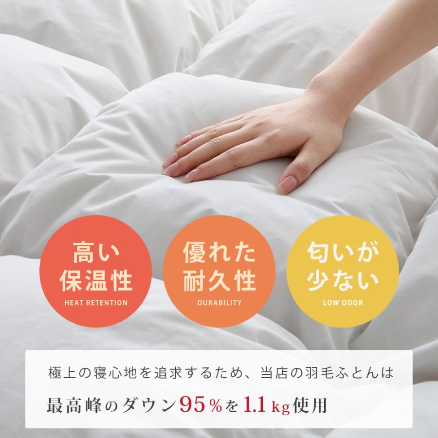 本日最大11%還元 羽毛布団 シングル 日本産 掛け布団 ポーランド産 