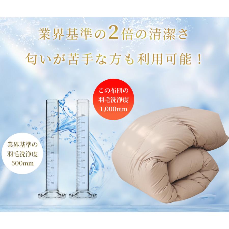 本日最大16%還元&5%クーポン 掛け布団 冬 ダブル 羽毛布団のような暖か