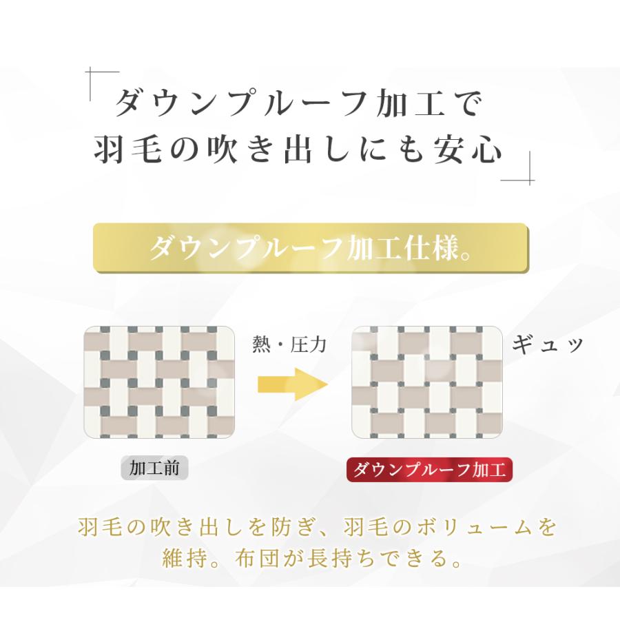 300円OFFクーポン 掛け布団 冬 ダブル 羽毛布団のような暖かさ 羽毛
