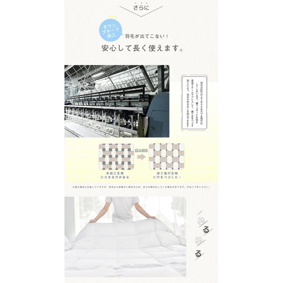 ダウンケット ダブル ダウン90％ 羽毛肌掛け布団 ダブル羽毛布団 夏用