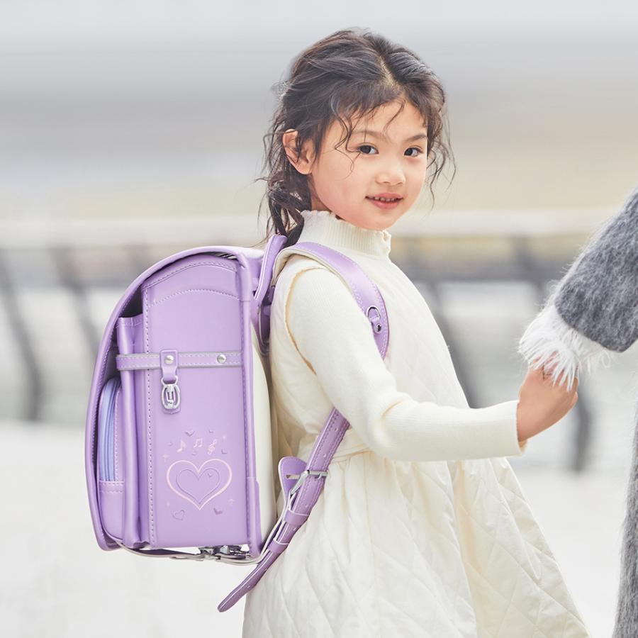 ランドセル 女の子 紫 ピンク パープル 軽い リュック 軽量 光る ランドセル 女の子 紫 ピンク パープル 軽い リュック 軽量 光る