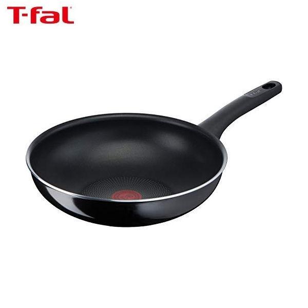 T-fal ハードチタニウム・インテンス ウォックパン 28cm ガス火専用 フライパン D51919 ティファール｜n-tools