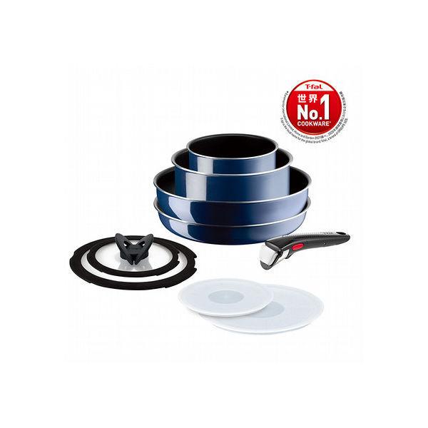 【新品未使用未開封品】ティファールフライパン 9点セット ロイヤルブルー T-fal ティファール 鍋 フライパン 9点 セット 着脱式取っ手 蓋 付