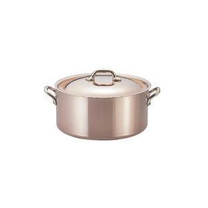 モービルカパーイノックス半寸胴鍋（蓋付） 6522.1616cm