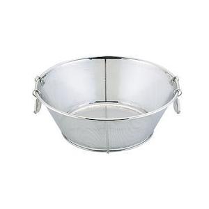 UK18-8補強付パンチング平底揚ざる （穴径φ2.2mm）60cm