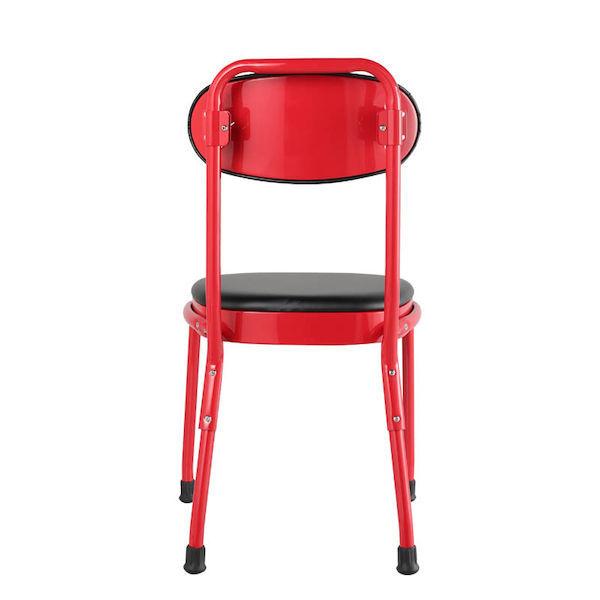 欠品)DULTON スチール チェア レッド STEEL CHAIR RED(CODE：120-360RD