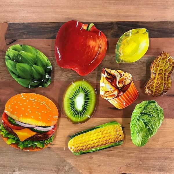 欠品)DULTON GLASS FARMER PLATE KIWI (品番：G815-973KW) ダルトン
