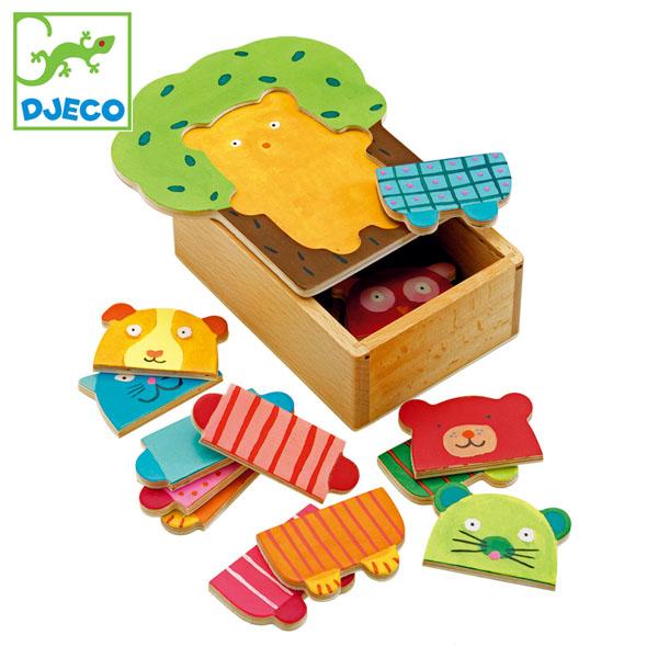 DJECO ツリークドゥリーパズル DJ01681 ジェコ フランス 知育 想像力 おもちゃ 玩具 出産祝い ギフト プレゼント 子供 キッズ))｜n-tools