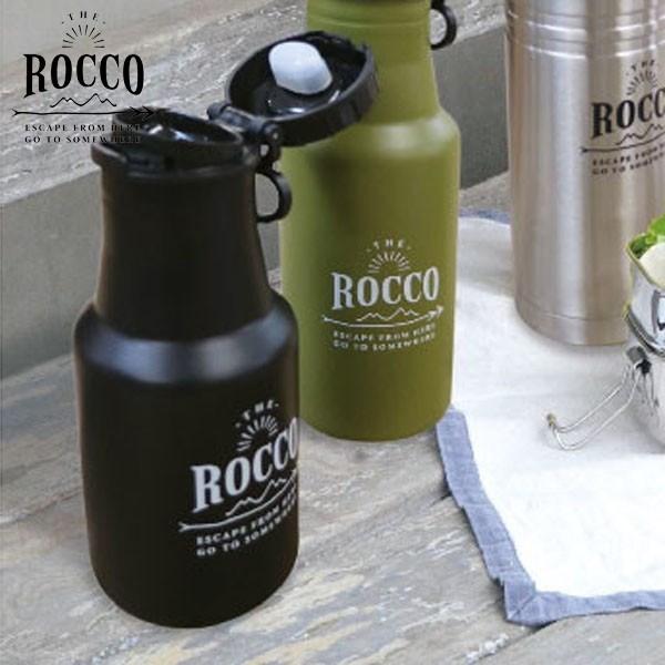 ROCCO ロッコ ワンタッチボトル ブラック 350ml K04-8080 グローバルアロー｜n-tools