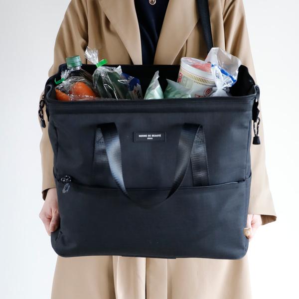 Norme De Beaute 保冷 ショッピングバッグ ブラック シービージャパン エコバッグ レジカゴ 大容量 35l ショルダーベルト付き シンプル 黒 Th Neut Tools ニュートツールズ 通販 Yahoo ショッピング