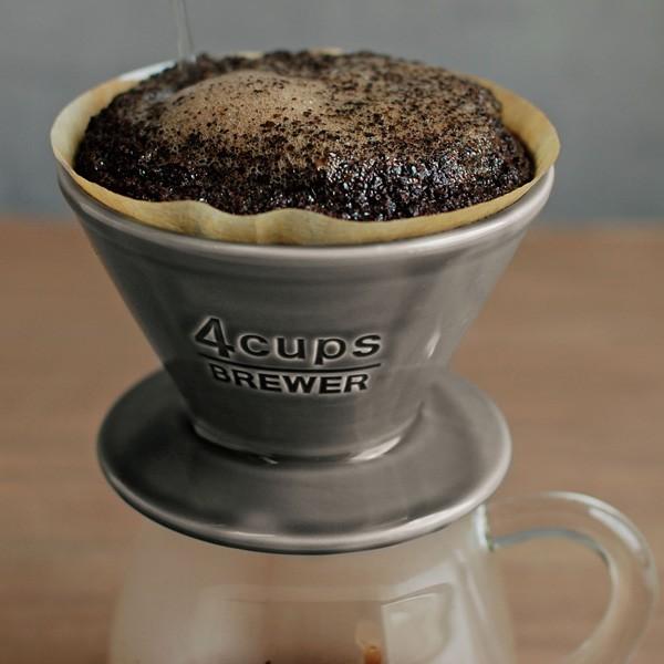 KINTO SLOW COFFEE STYLE ブリューワー 4cups グレー 27632 キントー スローコーヒースタイル))｜n-tools｜07