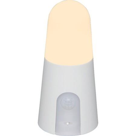 乾電池式LED屋内センサーライト ホワイト スタンドタイプ 電球色 IRIS BSL40SLW-1256