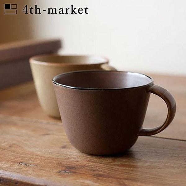 4th-market ピエル マグカップ 茶 piel (L-4) フォースマーケット 萬古焼 和 おうち時間 ていねいなくらし))｜n-tools