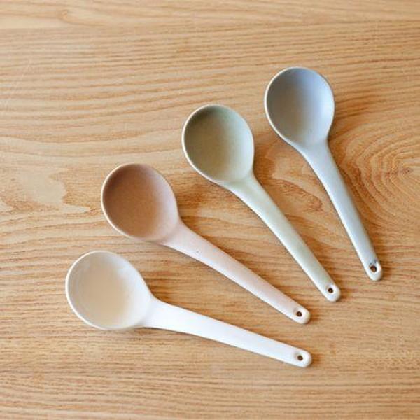 4th-market スープスプーン 緑 soup spoon グリーン (L-4) フォースマーケット 萬古焼 和 おうち時間 ていねいなくらし))｜n-tools｜02