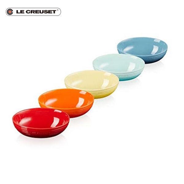 ル・クルーゼ Simple Cooking オーバル・サービング・ボール 17cm 5個入 レインボー))