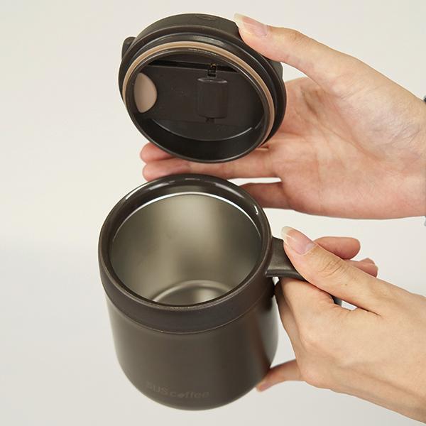 SUS coffee thermo mug ブラウン サーモマグカップ IGS-008-03 サスコーヒー))｜n-tools｜06