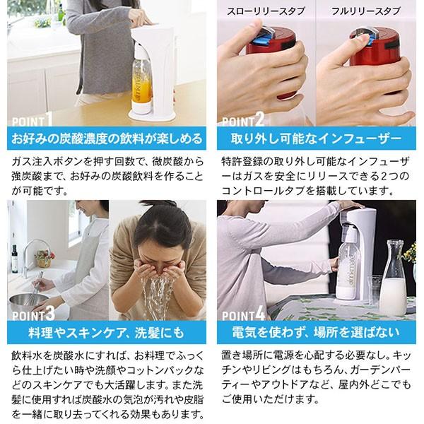 drinkmate 専用ボトルSサイズ レッド ドリンクメイト 炭酸水メーカー 赤 DRM0023))｜n-tools｜04