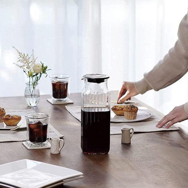 欠品)iwaki 水出しコーヒー＆ティー角型サーバー(フィルター付き 
