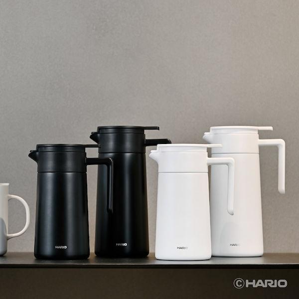 HARIO セラミックコーティング 真空二重保温ポット 800mL ブラック ハリオ CHP-800-B D2404｜n-tools｜07