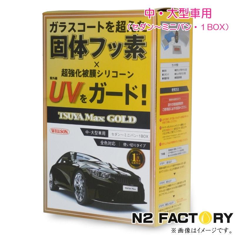 ウイルソン 艶max Gold 中 大型車用 90ml セダン ミニバン 1box用使い切りコーティング