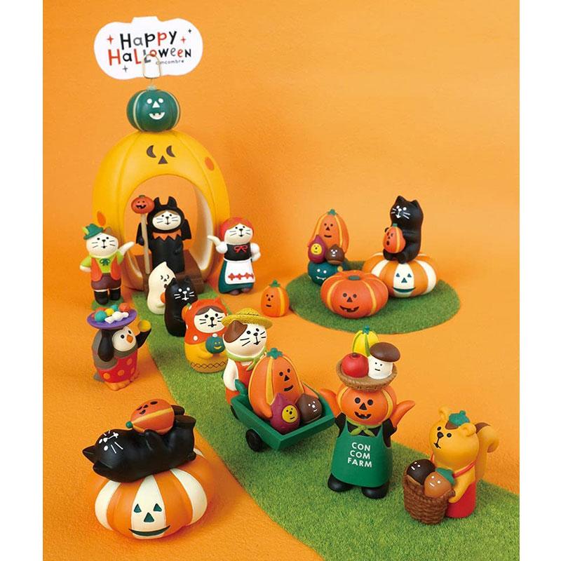 DECOLE（デコレ） concombre コンコンブル かぼちゃキック猫 置物