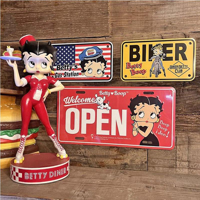BETTY BOOP（ベティ ブープ） ベティちゃん Betty Boop BIKER CM PLATE