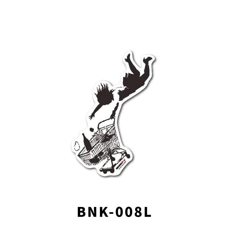 BANKSY バンクシー 透明 ステッカー BNK-001L BNK-008L Lサイズ シール