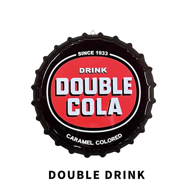 BOTTLE CAP SIGN アメリカン ヴィンテージ ボトルキャップ ORANGE