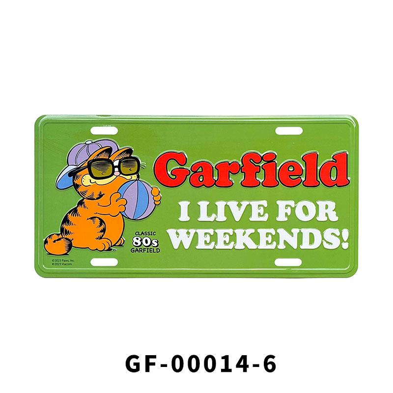 GARFIELD ガーフィールド 猫 ライセンスプレート ナンバープレート CM