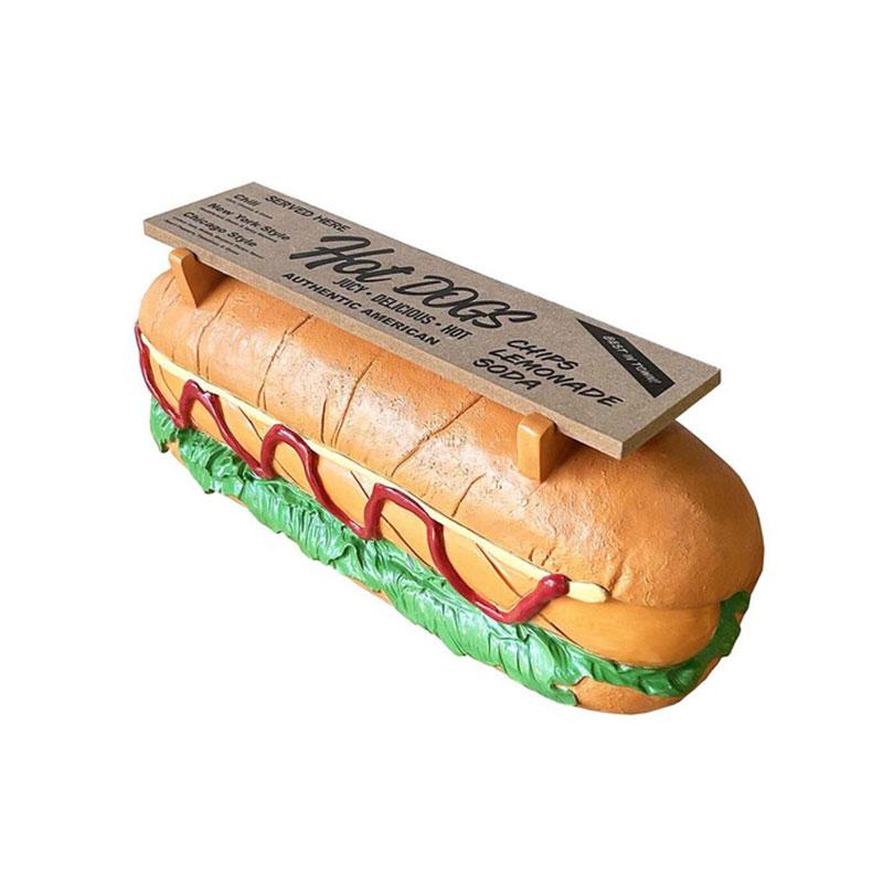 ホットドッグ型壁掛け棚 HOTDOG HAMBURGER SHELF ホットドッグ ハンバーガー シェルフ 壁掛け