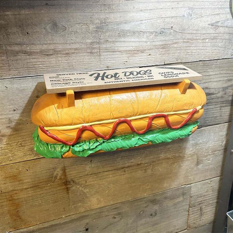 HOTDOG HAMBURGER SHELF ホットドッグ ハンバーガー シェルフ 壁掛け