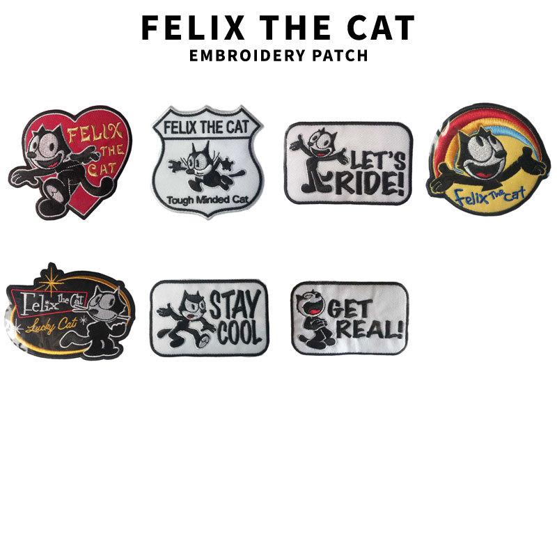 フィリックス FELIX ハート 猫 キャラクター アメリカ パッチ