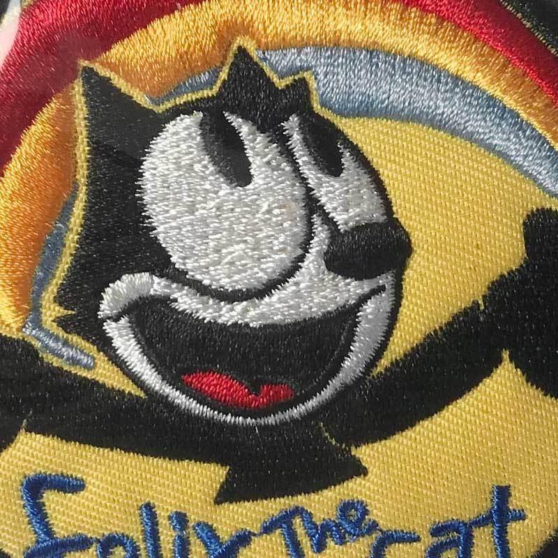 フィリックス FELIX ハート 猫 キャラクター アメリカ パッチ アイロン