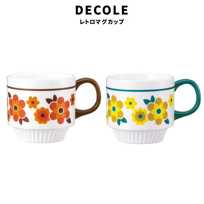 DECOLE デコレ kokopele レトロマグカップ BR GR ブラウン グリーン 